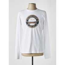 MCS - T-shirt blanc en coton - Homme - Taille 3XL - Modz