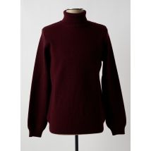 KNITWEAR - Pull col roulé rouge en merinos - Homme - Taille L - Modz