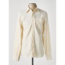 A.B.C.L - Chemise manches longues beige en coton - Homme - Taille XL - Modz