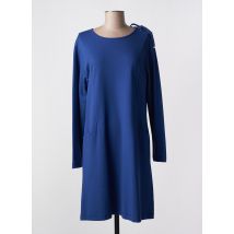 MALOKA - Robe mi-longue bleu en viscose - Femme - Taille 38 - Modz