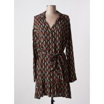AN' GE - Robe mi-longue marron en viscose - Femme - Taille 40 - Modz