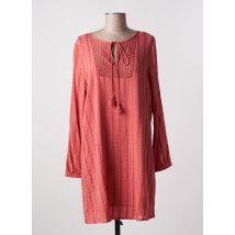 LPB - Robe mi-longue orange en coton - Femme - Taille 40 - Modz