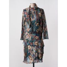 NIKI PARIS - Robe mi-longue bleu en polyester - Femme - Taille 40 - Modz