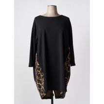KAKIE - Robe mi-longue noir en viscose - Femme - Taille 48 - Modz