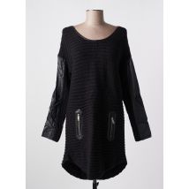 2 TWO - Robe pull noir en acrylique - Femme - Taille 38 - Modz