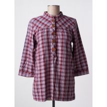 ICHI - Tunique manches longues violet en coton - Femme - Taille 34 - Modz