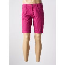 RECYCLED ART WORLD - Bermuda violet en coton - Homme - Taille W33 - Modz