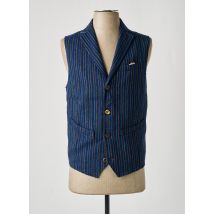 BOB - Gilet sans manche bleu en coton - Homme - Taille M - Modz
