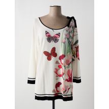 JEI'S BY LETIZIA DENARO - Pull blanc en tencel - Femme - Taille 40 - Modz