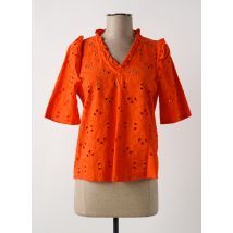 VERO MODA - Blouse orange en coton - Femme - Taille 34 - Modz