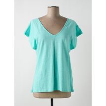 ÉTYMOLOGIE - T-shirt bleu en coton - Femme - Taille 36 - Modz