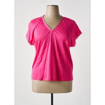 MALOKA - T-shirt rose en lin - Femme - Taille 44 - Modz