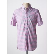 SUPERDRY - Chemise manches courtes rouge en coton - Homme - Taille M - Modz