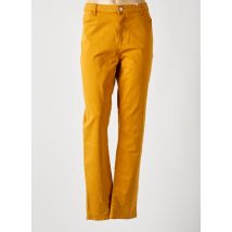 KANOPE - Pantalon droit jaune en coton - Femme - Taille 46 - Modz