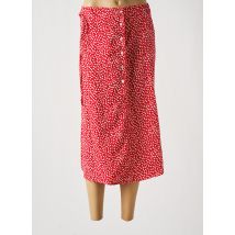 BY ONE - Jupe mi-longue rouge en polyester - Femme - Taille 36 - Modz