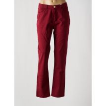 TBS - Pantalon slim rouge en coton - Femme - Taille 42 - Modz