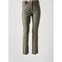 GERKE MY PANTS - Pantalon slim gris en coton - Femme - Taille 38 - Modz