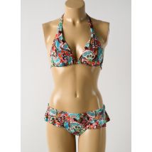 DAG ADOM - Maillot de bain 2 pièces bleu en polyamide - Femme - Taille 40 - Modz