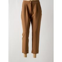 POUSSIERE D'ETOLE - Pantalon 7/8 marron en polyester - Femme - Taille 38 - Modz
