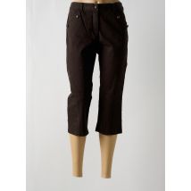 FLEUR DE SEL - Pantacourt marron en coton - Femme - Taille 42 - Modz