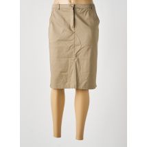 CHRISMAS'S - Jupe mi-longue beige en coton - Femme - Taille 46 - Modz