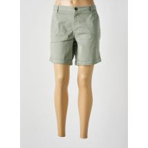 TBS - Bermuda vert fonce en coton - Femme - Taille 46 - Modz
