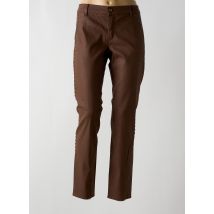 HAPPY - Pantalon chino marron en lyocell - Femme - Taille W26 - Modz