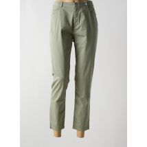 TBS - Pantalon 7/8 vert en coton - Femme - Taille 46 - Modz