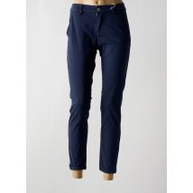 F.A.M. - Pantalon chino bleu en coton - Femme - Taille W31 - Modz