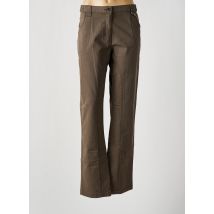 MAT DE MISAINE - Pantalon droit marron en coton - Femme - Taille 46 - Modz