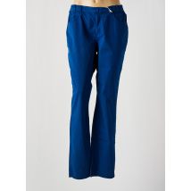 TBS - Pantalon droit bleu en coton - Femme - Taille 42 - Modz