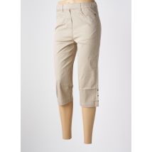 KALISSON - Corsaire beige en coton - Femme - Taille 36 - Modz