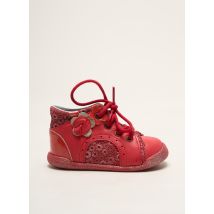 BABYBOTTE - Bottillons rouge en cuir - Fille - Taille 20 - Modz