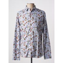 OLIVIER STRELLI - Chemise manches longues bleu en coton - Homme - Taille S - Modz