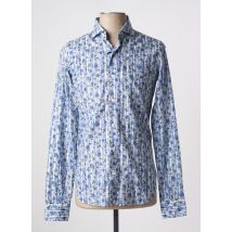 ORIAN - Chemise manches longues bleu en coton - Homme - Taille S - Modz