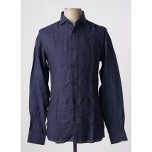 LAB - Chemise manches longues bleu en lin - Homme - Taille S - Modz
