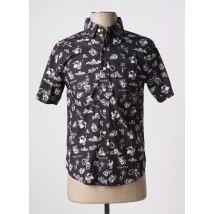 EUDOXIE - Chemise manches courtes noir en coton - Homme - Taille XS - Modz