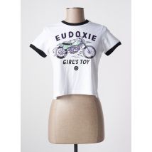 EUDOXIE - Top blanc en coton - Femme - Taille 40 - Modz