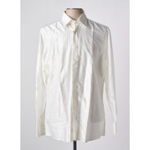 CARLO PIGNATELLI - Chemise manches longues blanc en coton - Homme - Taille L - Modz