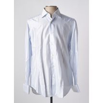 CARLO PIGNATELLI - Chemise manches longues bleu en coton - Homme - Taille L - Modz