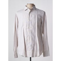 ELEVENTY - Chemise manches longues beige en lin - Homme - Taille L - Modz
