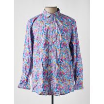 VENTI - Chemise manches longues bleu en coton - Homme - Taille 3XL - Modz