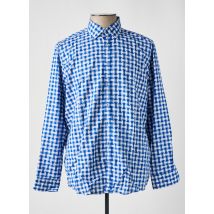 VENTI - Chemise manches longues bleu en coton - Homme - Taille XXL - Modz