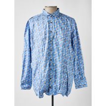 CASAMODA - Chemise manches longues bleu en coton - Homme - Taille 3XL - Modz