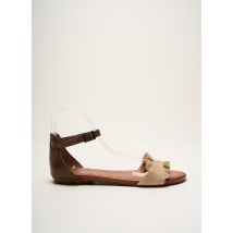 PORRONET - Sandales/Nu pieds marron en cuir - Femme - Taille 40 - Modz