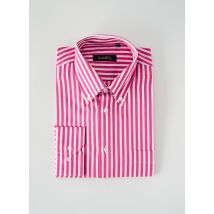 JUMFIL - Chemise manches longues rose en coton - Homme - Taille XXL - Modz