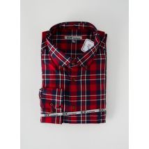 BANDE ORIGINALE - Chemise manches longues rouge en coton - Homme - Taille 4XL - Modz