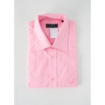 JUMFIL - Chemise manches longues rose en coton - Homme - Taille 4XL - Modz
