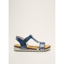 BOPY - Sandales/Nu pieds bleu en cuir - Fille - Taille 25 - Modz