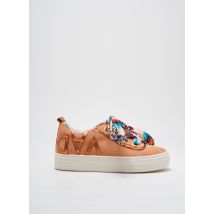 VADDIA - Baskets orange en cuir - Femme - Taille 36 - Modz